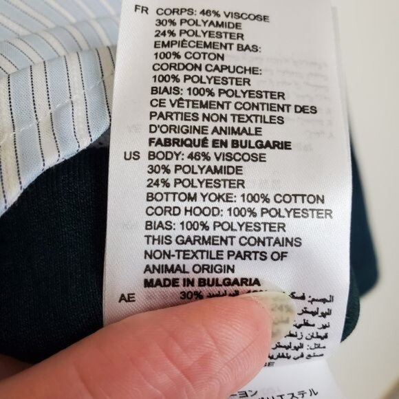 Sandro Paris Bastien layered sweatshirt hoodie - Picture 14 of 14